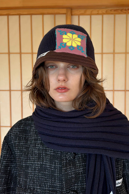 Cozy Knitted Edelweiss Bucket Hat -  warm and comfortable hat - Comfortable Knitted Bucket Hat for All Seasons - View 7