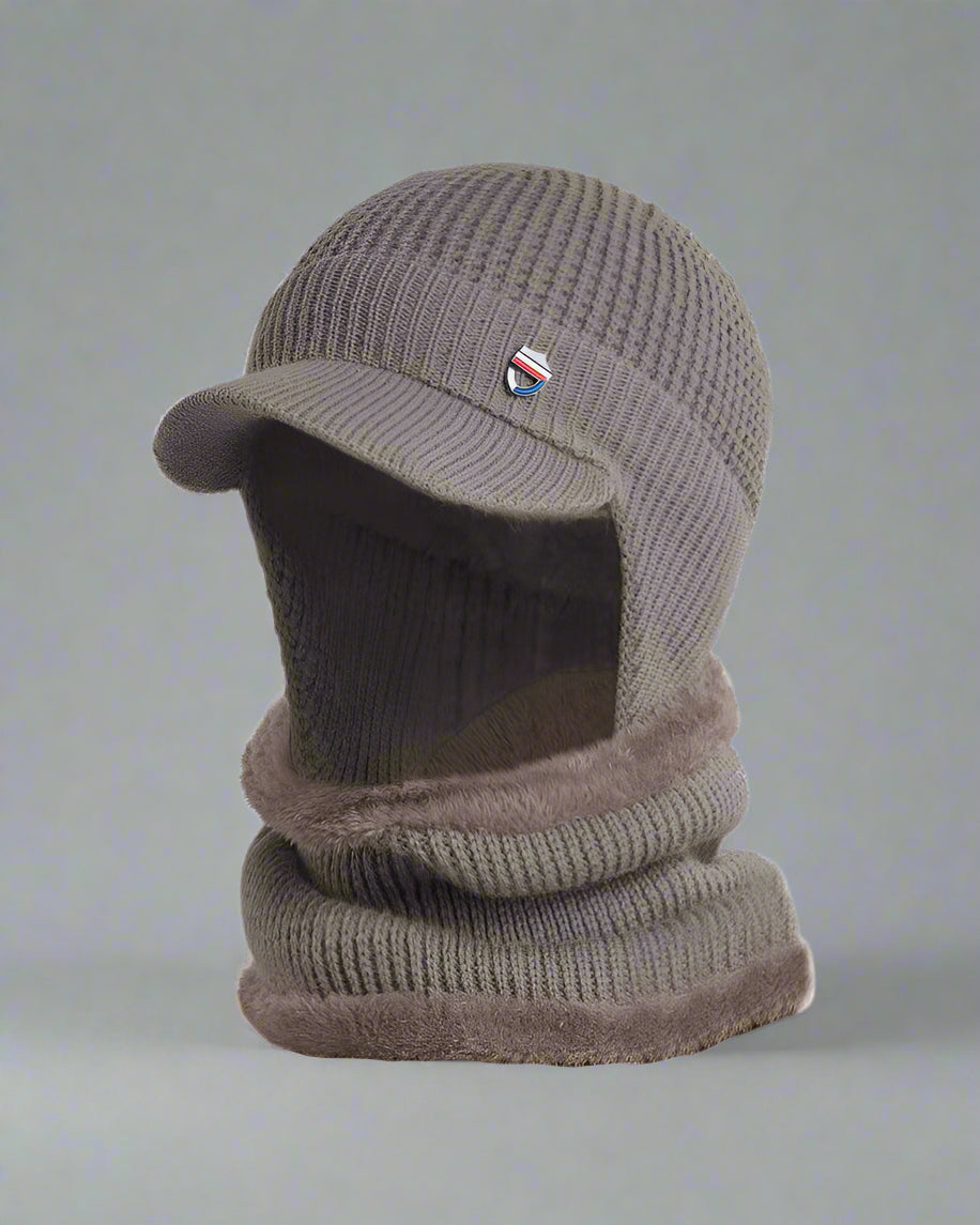 Cozy Knitted Ski Mask Hat -  knitted hat - Stylish Cozy Knitted Ski Mask Hat for Cold Weather - View 4