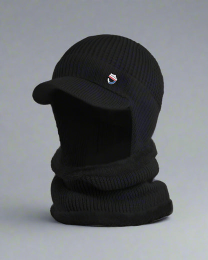 Cozy Knitted Ski Mask Hat - ski mask - Stylish Cozy Knitted Ski Mask Hat for Cold Weather - Main view