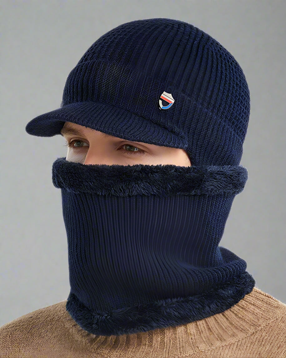 Cozy Knitted Ski Mask Hat -  techwear - Stylish Cozy Knitted Ski Mask Hat for Cold Weather - View 6