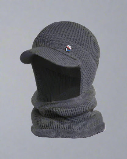 Cozy Knitted Ski Mask Hat - warm protection ski mask - Stylish Cozy Knitted Ski Mask Hat for Cold Weather - View 2