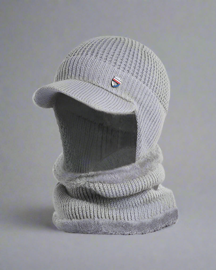 Cozy Knitted Ski Mask Hat - winter techwear - Stylish Cozy Knitted Ski Mask Hat for Cold Weather - View 3