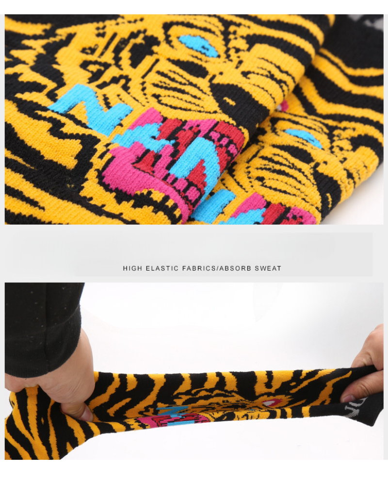Cozy Long Cotton Ski Socks -  comfortable techwear socks - Comfortable Long Cotton Ski Socks for All Activities - View 4