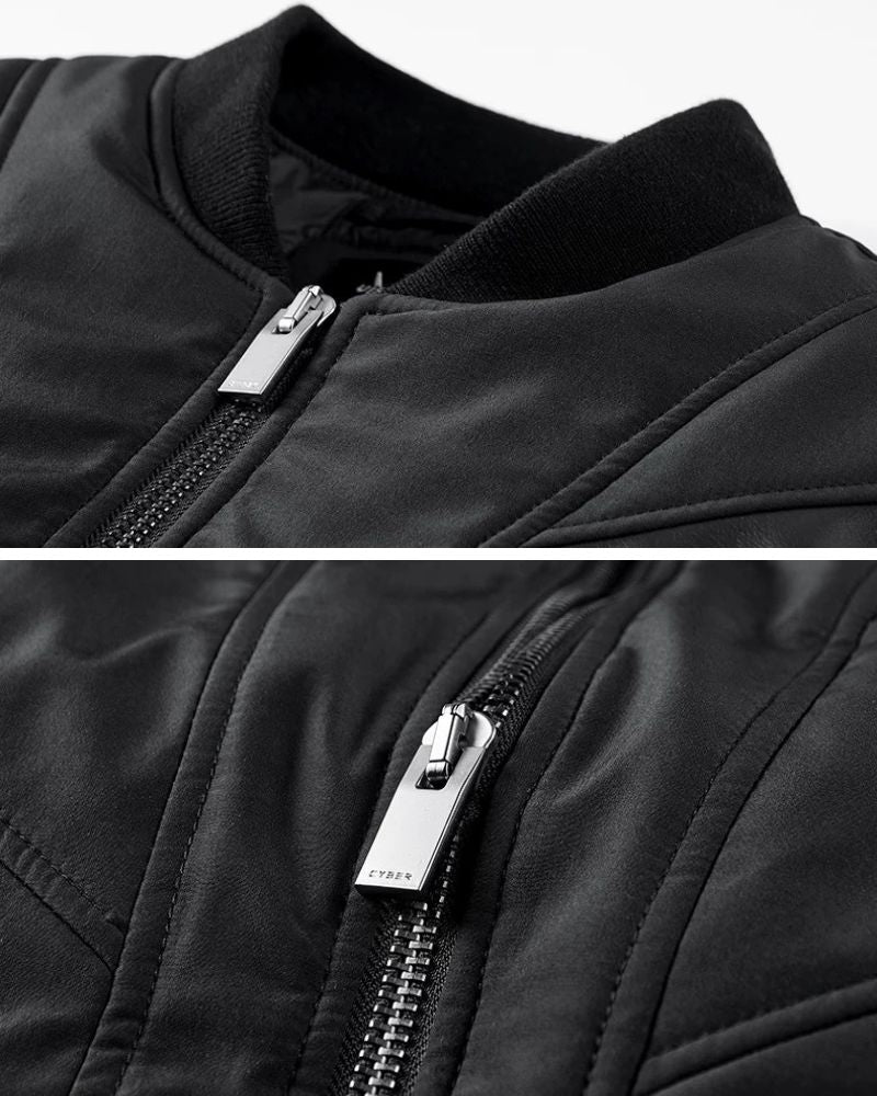 Cozy Patchwork Bomber Jacket -  durable everyday wear - Cozy Patchwork Bomber Jacket for Urban Style - View 5