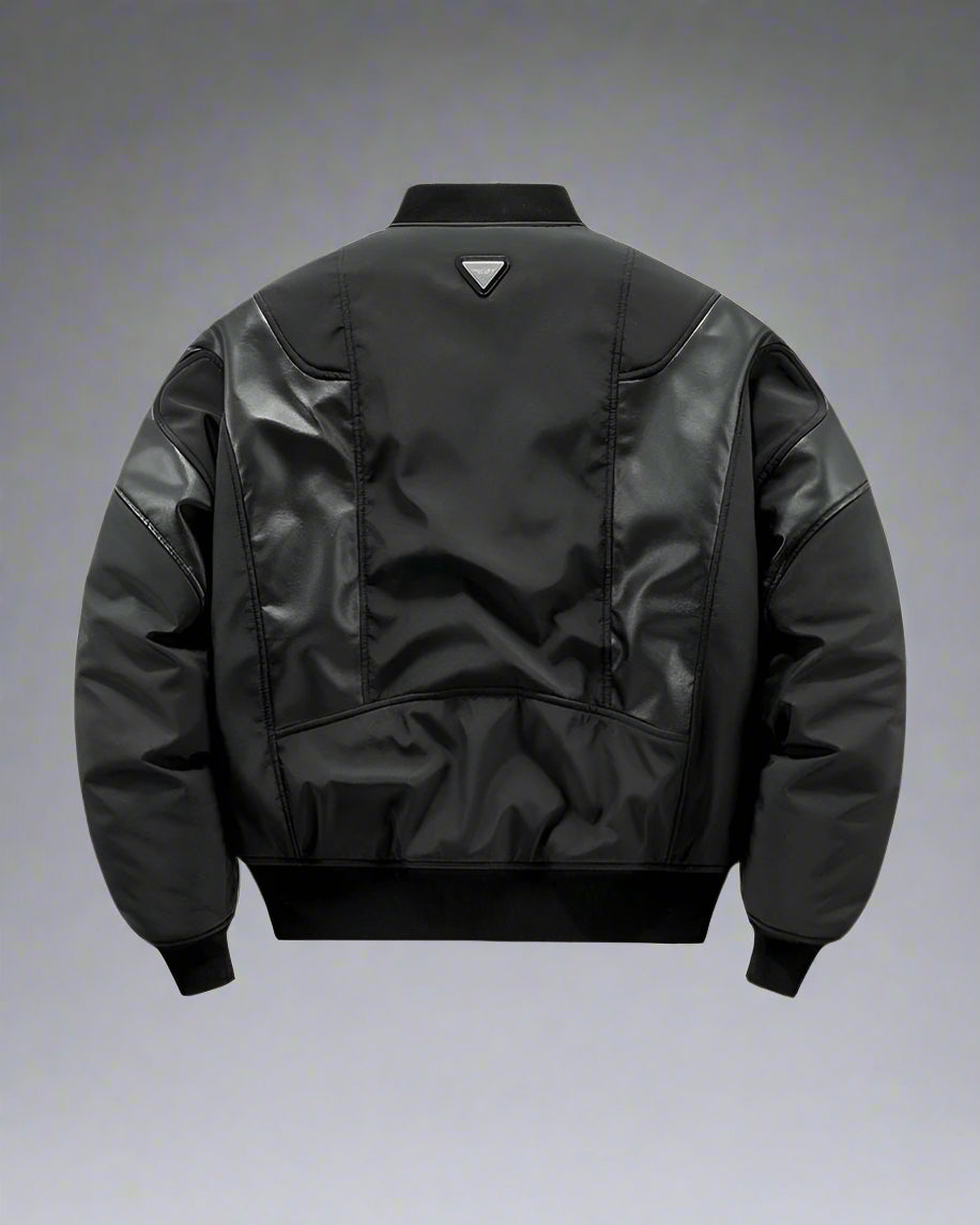 Cozy Patchwork Bomber Jacket - stylish bomber jacket - Cozy Patchwork Bomber Jacket for Urban Style - View 2