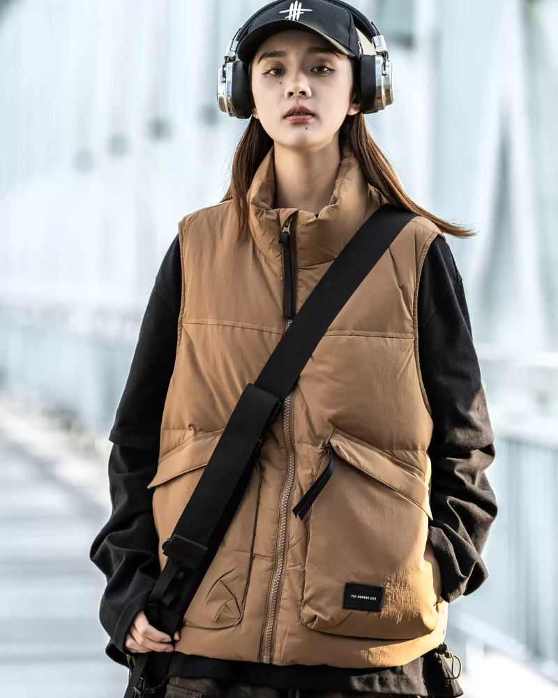 Cozy Unisex Winter Puffer Vest -  cold weather - Cozy Unisex Winter Puffer Vest for Cold Weather - View 4