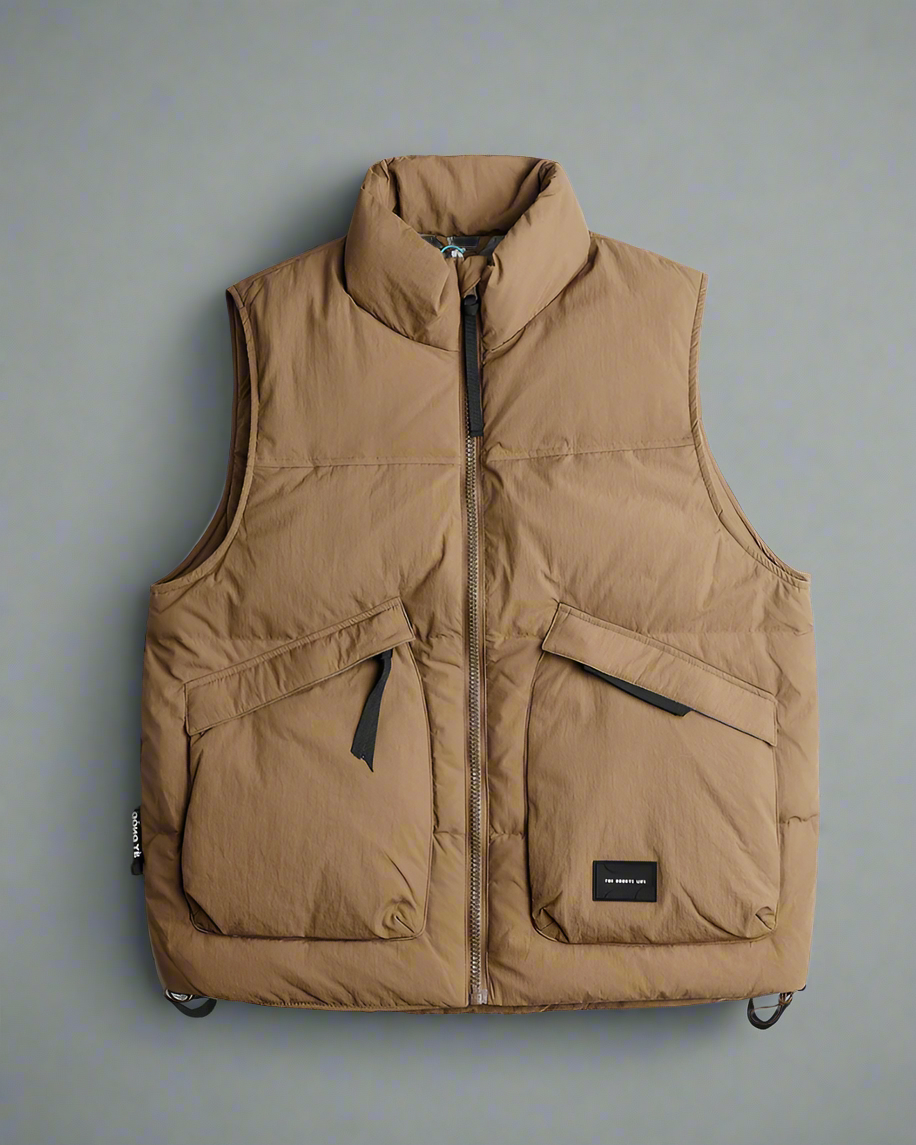 Cozy Unisex Winter Puffer Vest - puffer vest for cold weather - Cozy Unisex Winter Puffer Vest for Cold Weather - View 2