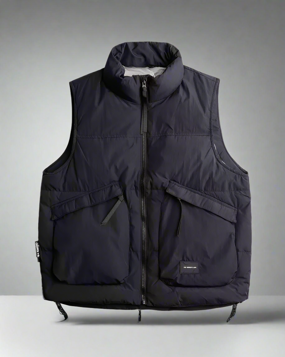 Cozy Unisex Winter Puffer Vest - puffer vest - Cozy Unisex Winter Puffer Vest for Cold Weather - Main view