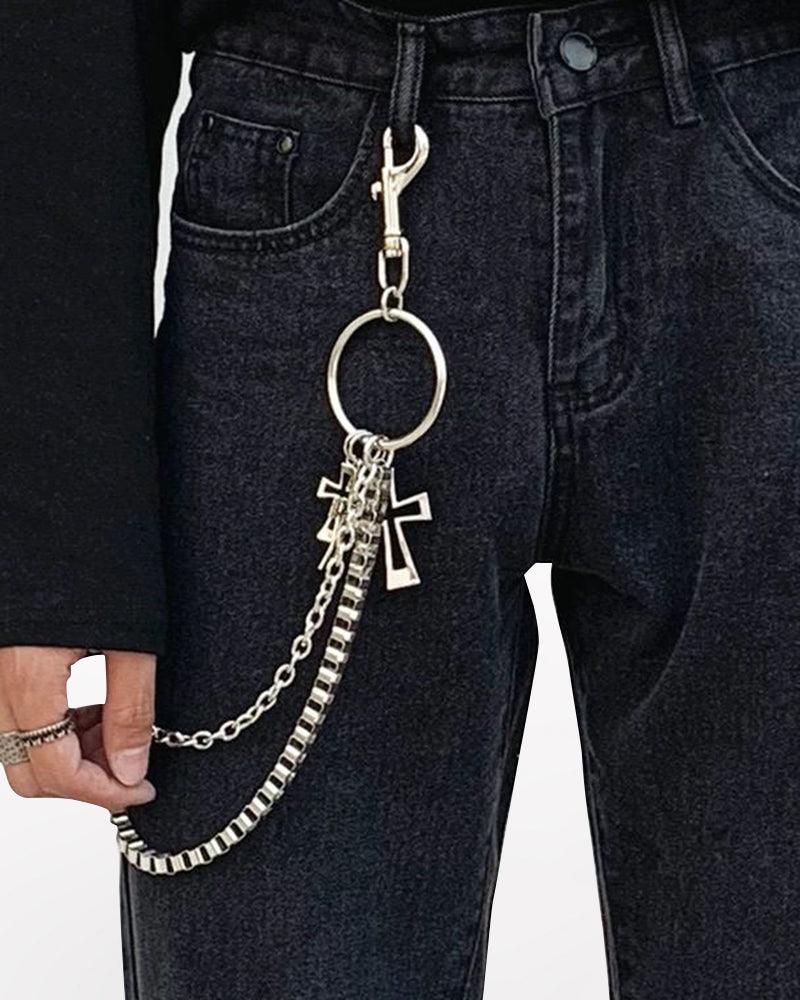 Crossbody Pants Chain Accessory -  crossbody accessory - Crossbody Pants Chain: A Stylish Techwear Accessory - View 3