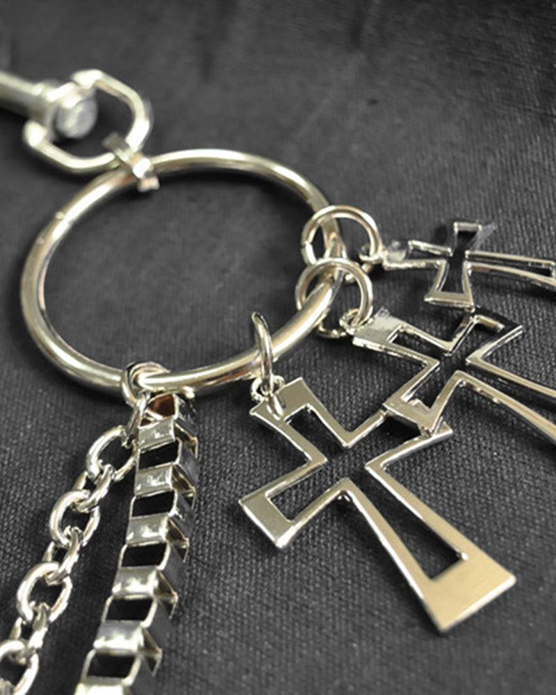 Crossbody Pants Chain Accessory -  durable steel accessory - Crossbody Pants Chain: A Stylish Techwear Accessory - View 5