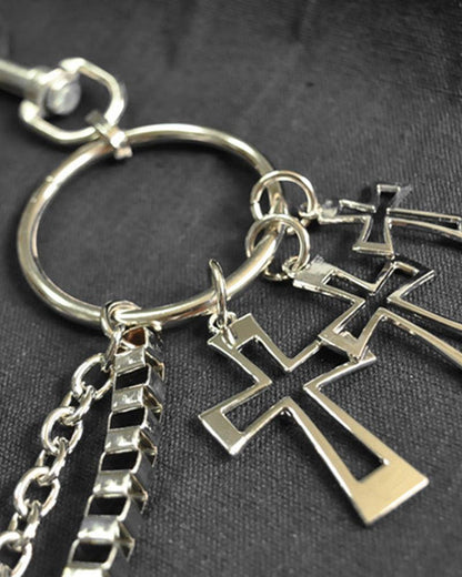 Crossbody Pants Chain Accessory -  durable steel accessory - Crossbody Pants Chain: A Stylish Techwear Accessory - View 5