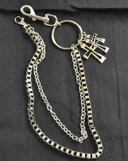 Crossbody Pants Chain Accessory -  futuristic design - Crossbody Pants Chain: A Stylish Techwear Accessory - View 6