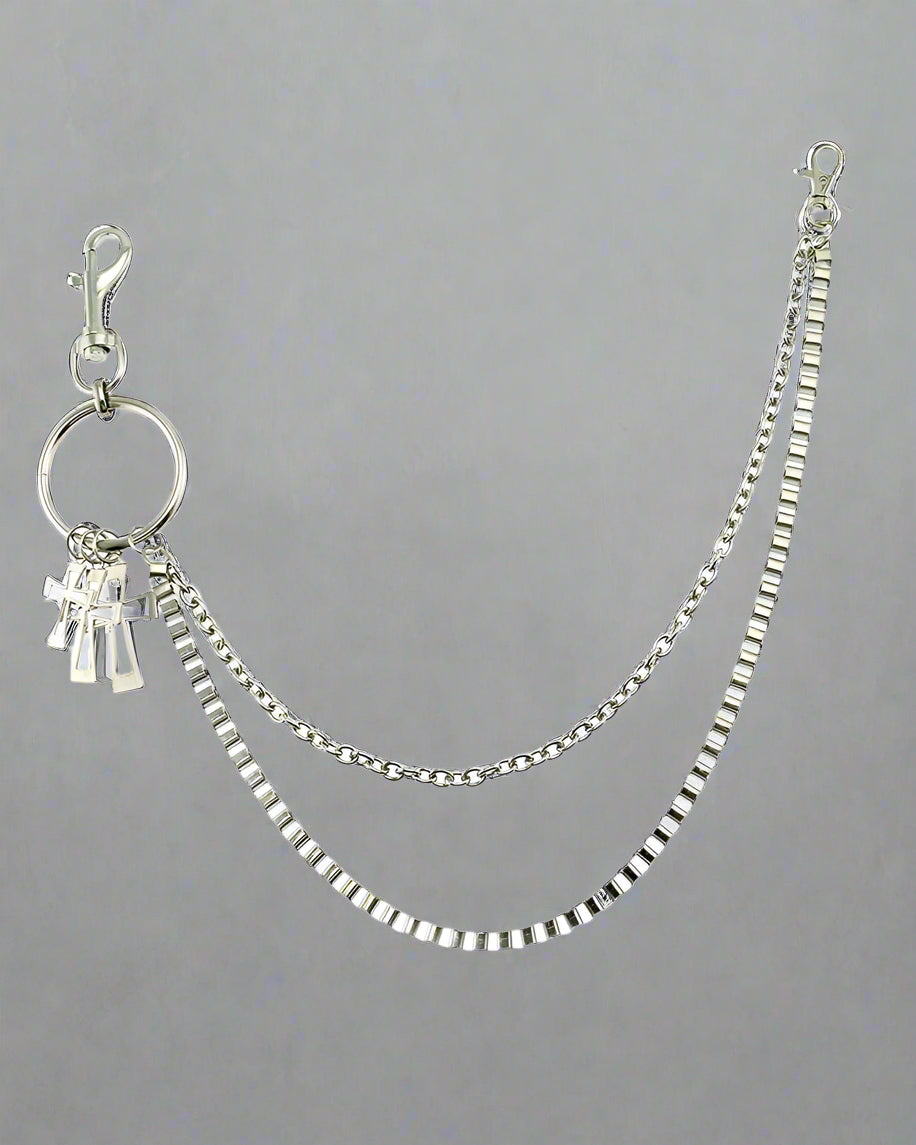 Crossbody Pants Chain Accessory - pants chain - Crossbody Pants Chain: A Stylish Techwear Accessory - Main view