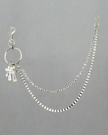 Crossbody Pants Chain Accessory - pants chain - Crossbody Pants Chain: A Stylish Techwear Accessory - Main view