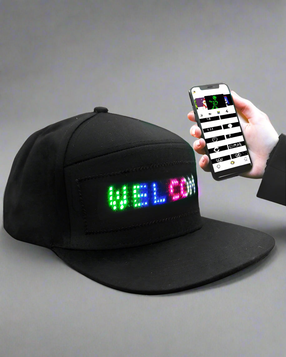 Customizable Cyberpunk Glow Cap -  LED cap options - Customizable Glow Cap for a Futuristic Style - View 5