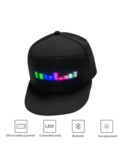 Customizable Cyberpunk Glow Cap -  light up hat - Customizable Glow Cap for a Futuristic Style - View 6