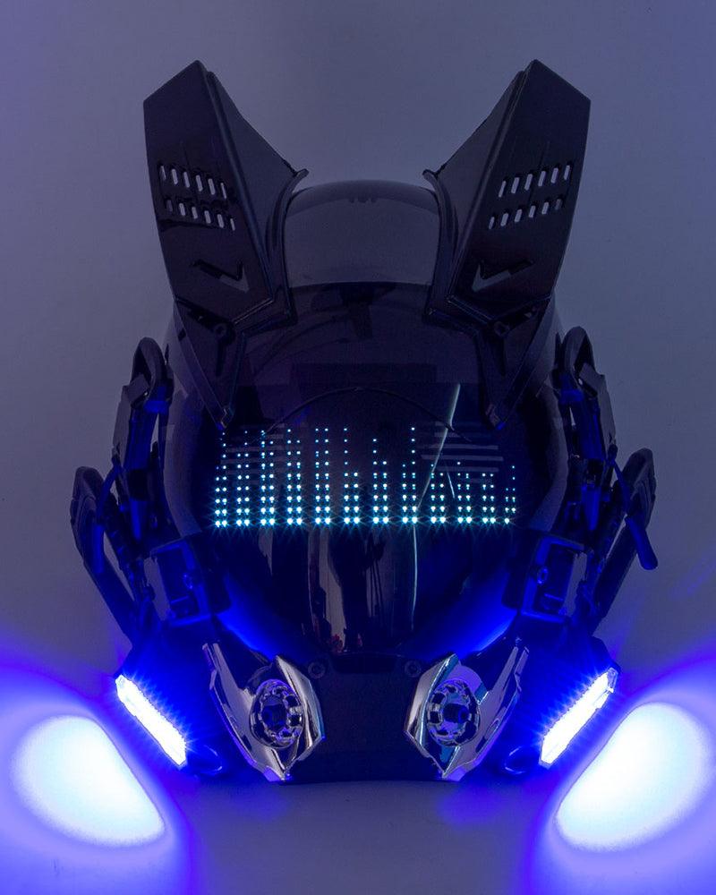 Customizable Cyberpunk Rhythm Helmet -  customizable mask - Customizable Cyberpunk Helmet with LED Lights - View 13