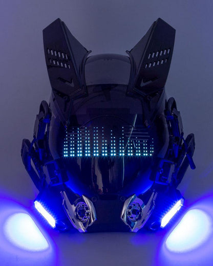 Customizable Cyberpunk Rhythm Helmet -  customizable mask - Customizable Cyberpunk Helmet with LED Lights - View 13