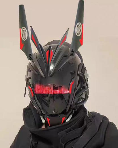 Customizable Cyberpunk Rhythm Helmet -  customizable mask - Customizable Cyberpunk Helmet with LED Lights - View 4