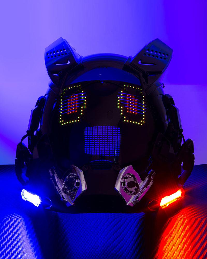 Customizable Cyberpunk Rhythm Helmet -  decorative use - Customizable Cyberpunk Helmet with LED Lights - View 14