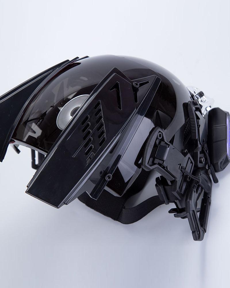 Customizable Cyberpunk Rhythm Helmet -  techwear style - Customizable Cyberpunk Helmet with LED Lights - View 18