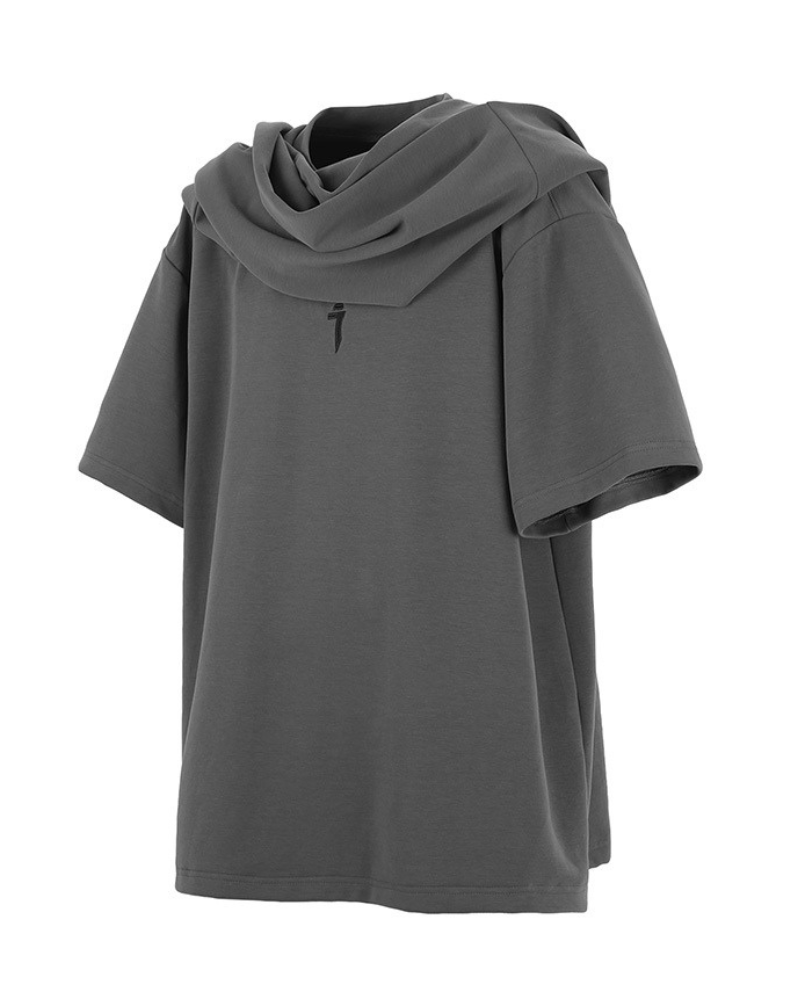 Customizable Hooded Techwear Tee -  streetwear - Customizable Hooded Techwear Tee for Versatile Style - View 8