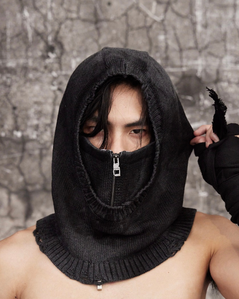 Customizable Knit Balaclava Mask - protective face mask - Customizable Knit Balaclava Mask for Outdoor Activities - View 2