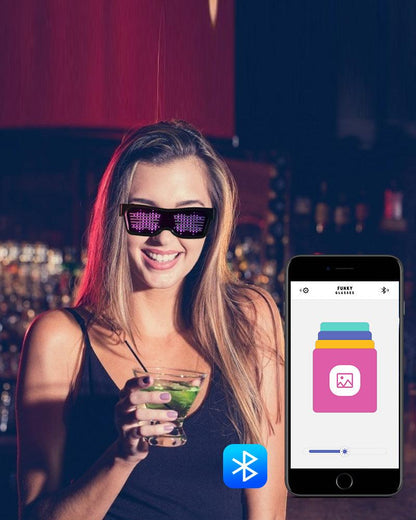 Customizable LED Light-Up Glasses -  customizable - Customizable LED Light-Up Glasses for Parties and Festivals - View 4