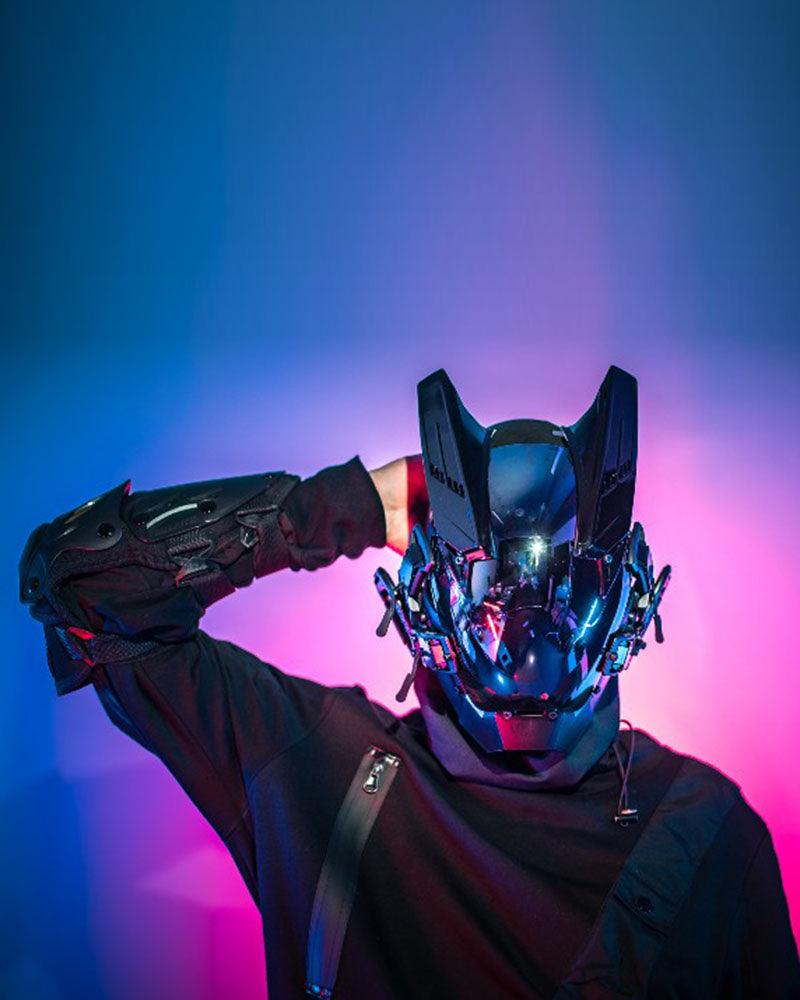 Cyberpunk Adventure Helmet Mask -  cosplay mask - Cyberpunk Adventure Helmet Mask for Futuristic Style - View 4