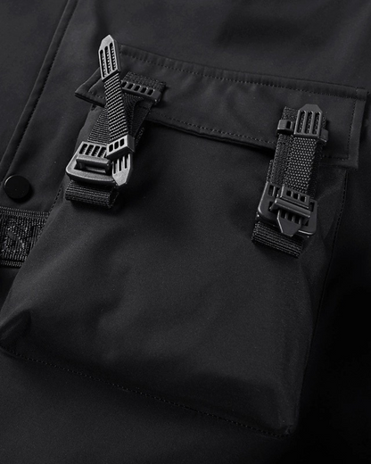 Cyberpunk Black Skull Bomber -  edgy aesthetic jacket - Futuristic Black Skull Bomber Jacket for Urban Wear - View 10