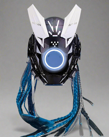 Cyberpunk Dreadlock LED Helmet -  led helmet - Cyberpunk Dreadlock LED Helmet for Unique Style - View 14