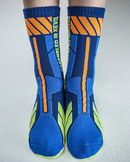 Cyberpunk Functional Socks - 3 Pairs -  asian culture socks - Cyberpunk Kanji Socks – 3 Pack of Comfortable Cotton - View 4