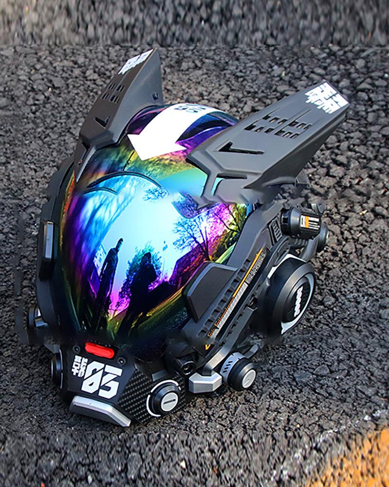 Cyberpunk Futuristic Helmet Mask -  cosplay - Futuristic Cyberpunk Helmet Mask for Events - View 12