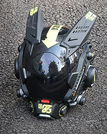 Cyberpunk Futuristic Helmet Mask -  halloween costume - Futuristic Cyberpunk Helmet Mask for Events - View 15