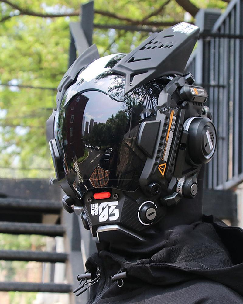 Cyberpunk Futuristic Helmet Mask -  high-quality - Futuristic Cyberpunk Helmet Mask for Events - View 8