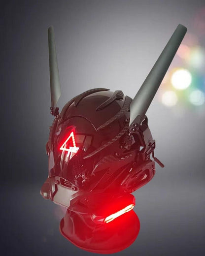 Cyberpunk Futuristic Winged Mask -  futuristic helmet - Futuristic Cyberpunk Winged Mask for Bold Looks - View 5