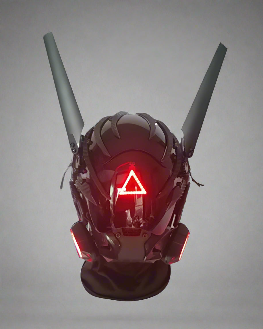 Cyberpunk Futuristic Winged Mask - futuristic mask - Futuristic Cyberpunk Winged Mask for Bold Looks - View 2
