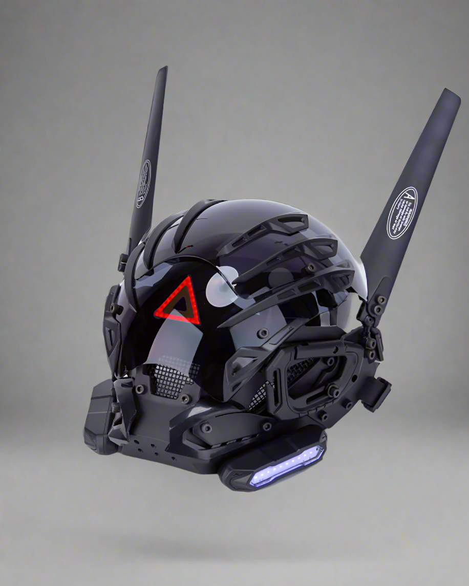 Cyberpunk Futuristic Winged Mask - cyberpunk mask - Futuristic Cyberpunk Winged Mask for Bold Looks - Main view