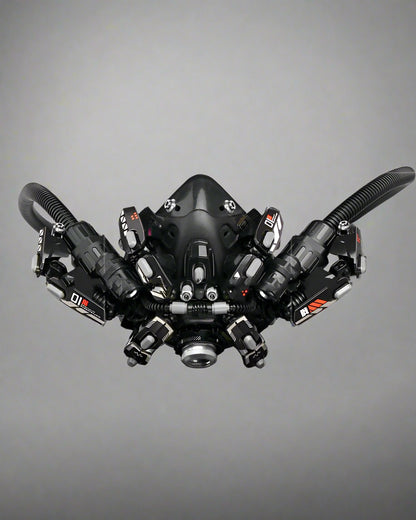 Cyberpunk LED Goggles & Mask -  comfortable fit cyberpunk mask - Futuristic LED Cyberpunk Goggles and Mask for a Unique Look - View 4