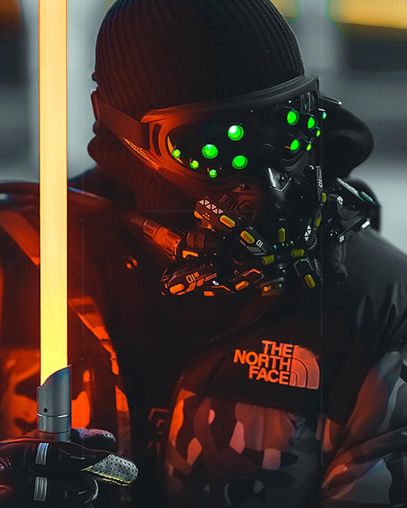 Cyberpunk LED Goggles & Mask - cyberpunk mask - Futuristic LED Cyberpunk Goggles and Mask for a Unique Look - View 8