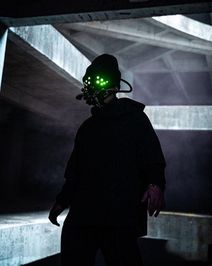 Cyberpunk LED Goggles & Mask -  futuristic style - Futuristic LED Cyberpunk Goggles and Mask for a Unique Look - View 12