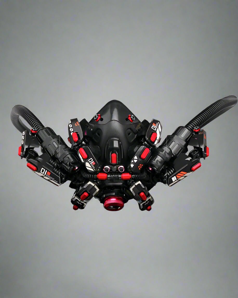 Cyberpunk LED Goggles & Mask -  futuristic style - Futuristic LED Cyberpunk Goggles and Mask for a Unique Look - View 5