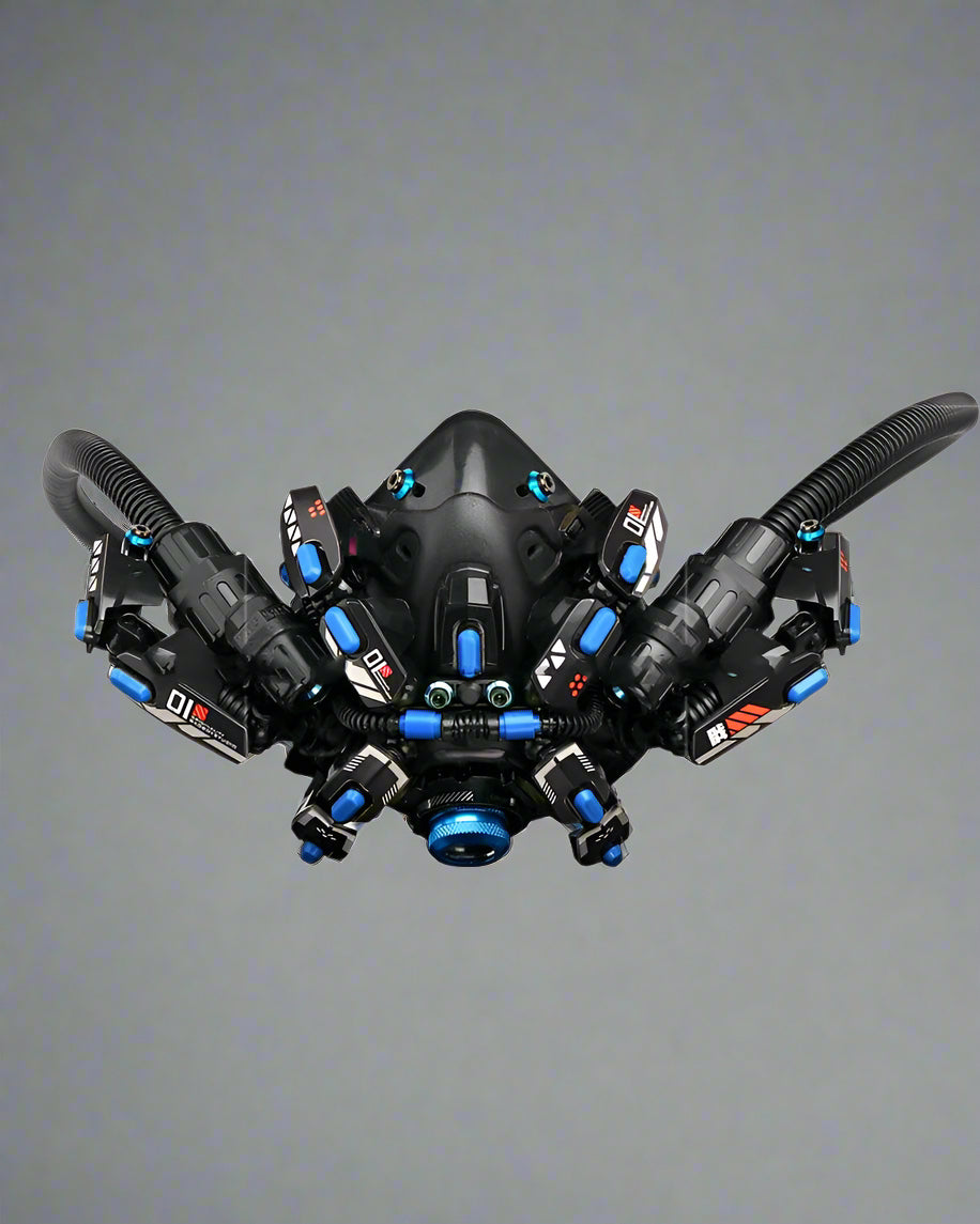 Cyberpunk LED Goggles & Mask - goggles with led lights - Futuristic LED Cyberpunk Goggles and Mask for a Unique Look - View 2