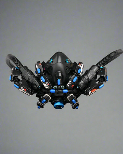 Cyberpunk LED Goggles & Mask - goggles with led lights - Futuristic LED Cyberpunk Goggles and Mask for a Unique Look - View 2