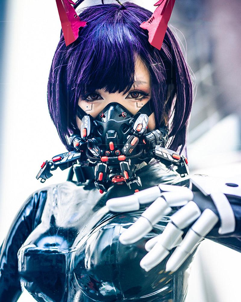 Cyberpunk LED Goggles & Mask - New Arrivals - Futuristic LED Cyberpunk Goggles and Mask for a Unique Look - View 10