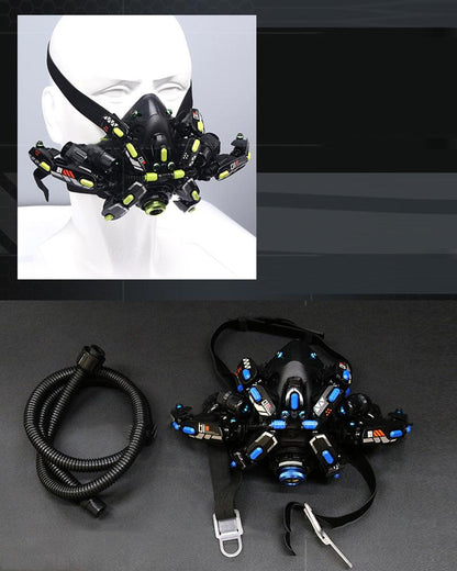 Cyberpunk LED Goggles & Mask -  comfortable fit cyberpunk mask - Futuristic LED Cyberpunk Goggles and Mask for a Unique Look - View 25