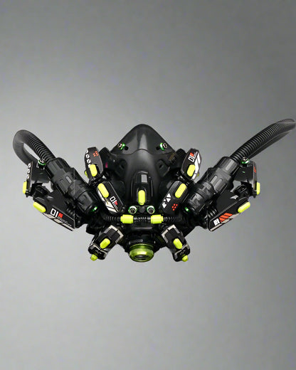 Cyberpunk LED Goggles & Mask - New Arrivals - Futuristic LED Cyberpunk Goggles and Mask for a Unique Look - View 3