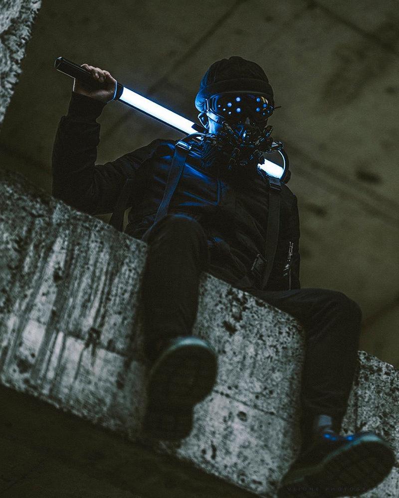 Cyberpunk LED Goggles & Mask -  polycarbonate cyberpunk mask - Futuristic LED Cyberpunk Goggles and Mask for a Unique Look - View 14
