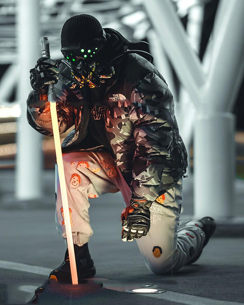 Cyberpunk LED Goggles & Mask -  polycarbonate cyberpunk mask - Futuristic LED Cyberpunk Goggles and Mask for a Unique Look - View 7