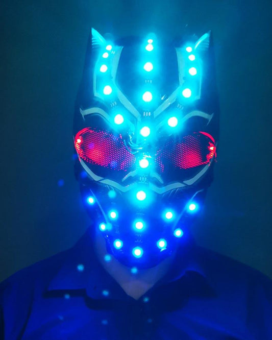 Cyberpunk LED Skull Helmet - cyberpunk helmet - Cyberpunk LED Skull Helmet for Techwear Style - Main view